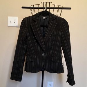 XOXO Signature Pinstripes One-Button Blazer